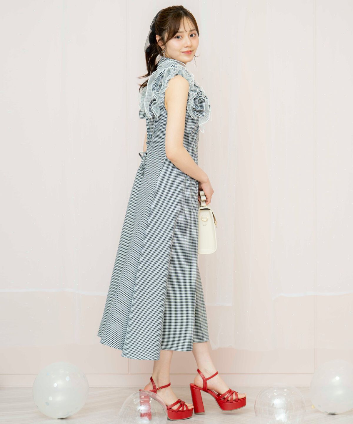 WILLSELECTION「チュールフリルワンピース」|ワンピース|