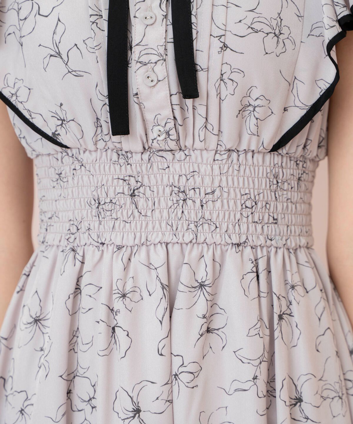 WILLSELECTION「ラインフラワーパイピングティアードワンピース」|ワンピース|