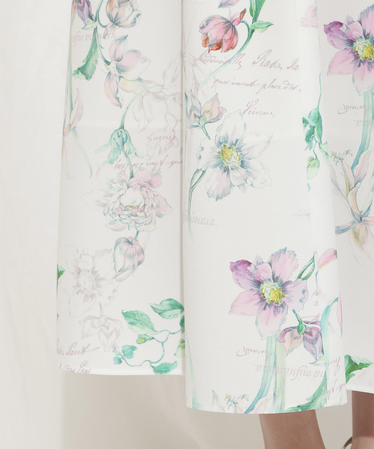 WILLSELECTION「ボタニカルフラワーフレアスリーブワンピース」|ワンピース|