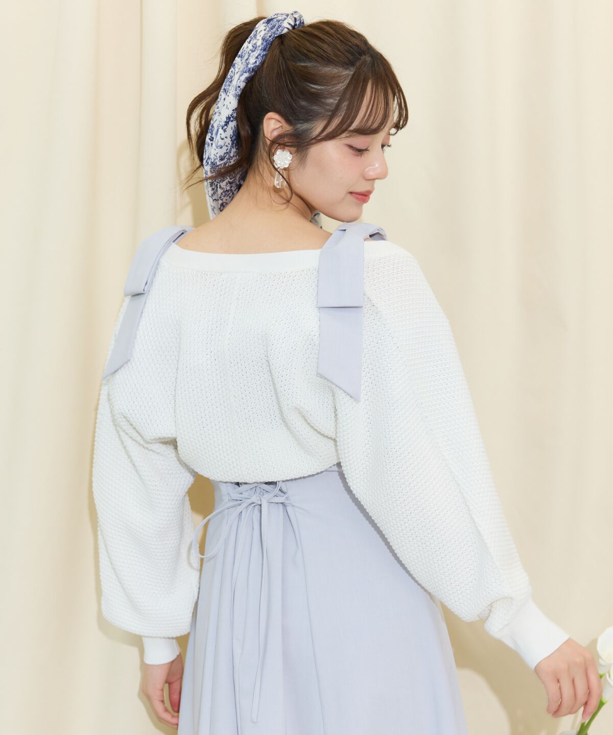 WILLSELECTION「ショート丈柄編みボレロ」|カーディガン|