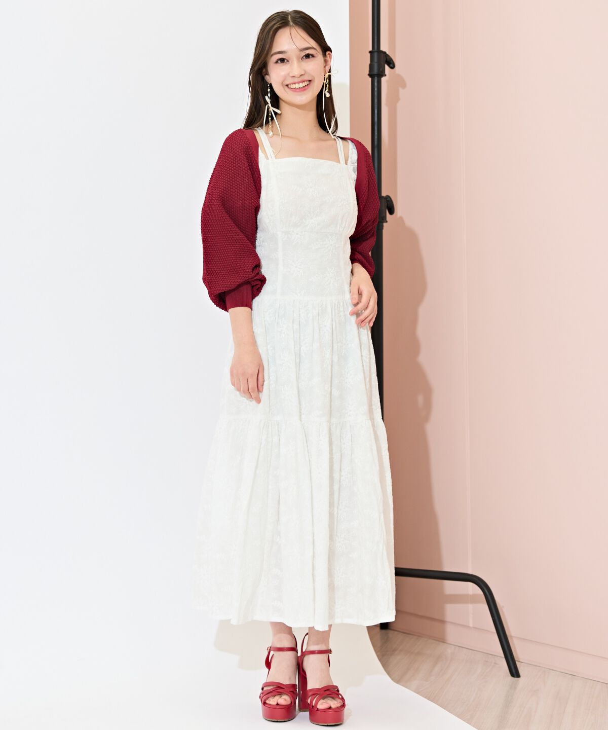 WILLSELECTION「ショート丈柄編みボレロ」|カーディガン|