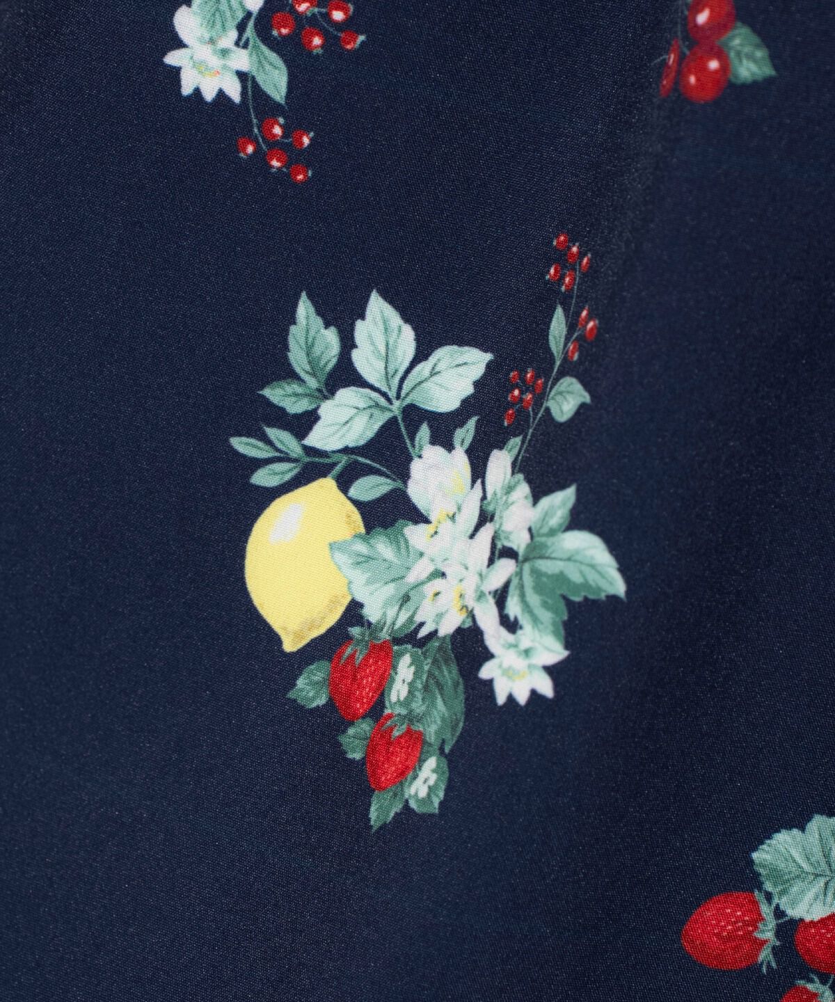 WILLSELECTION「リボンショルダーフルーツプリントワンピース」|ワンピース|