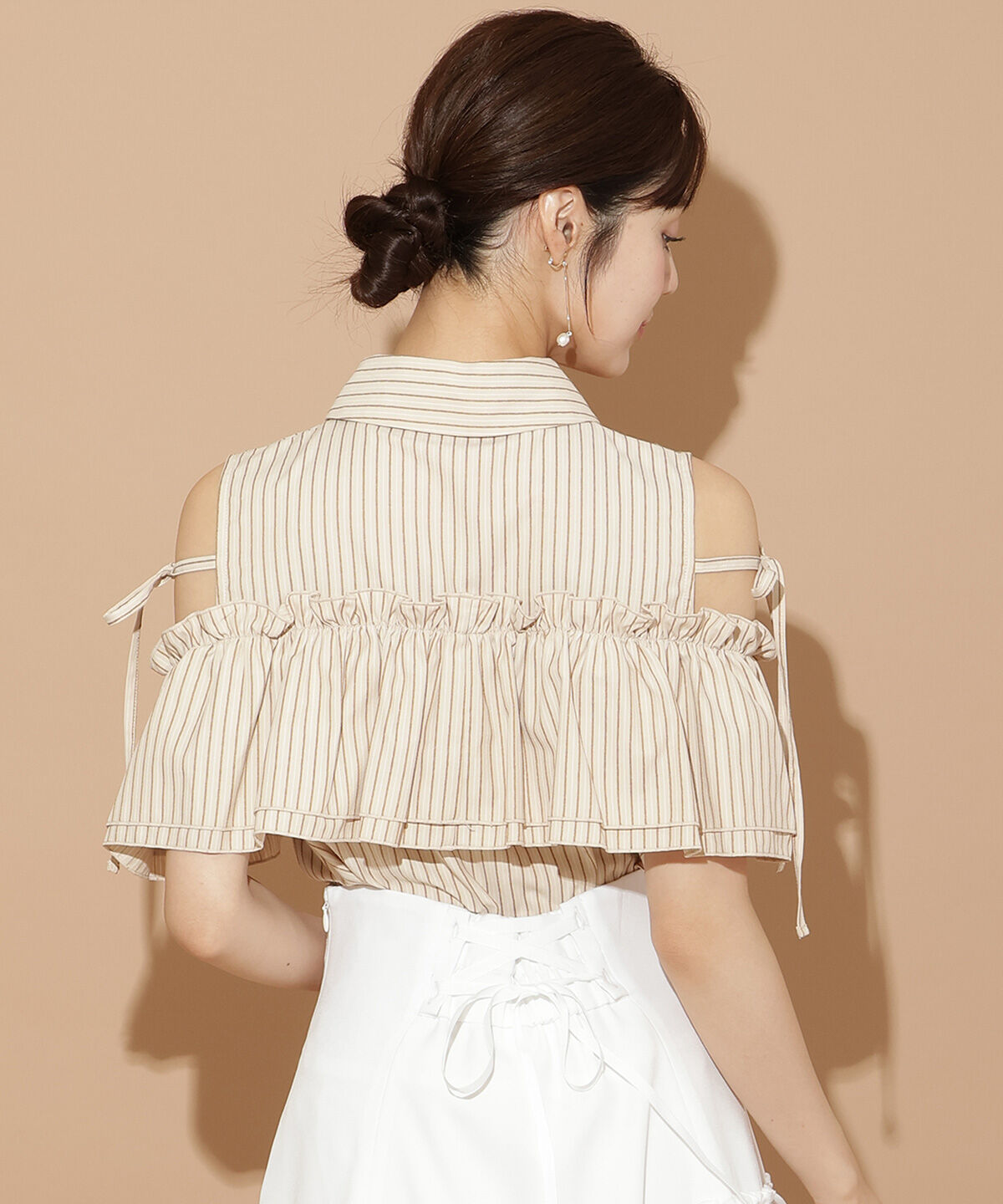 WILLSELECTION「ナローリボンオフショルブラウス」|シャツ・ブラウス|