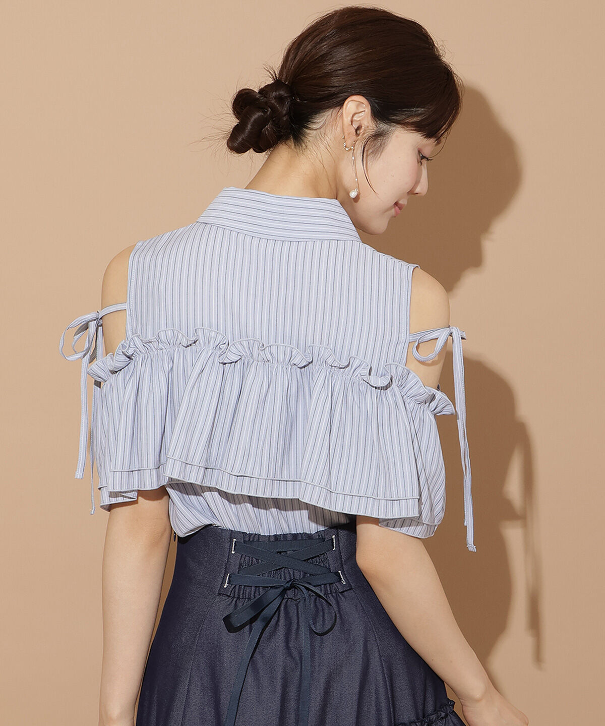 WILLSELECTION「ナローリボンオフショルブラウス」|シャツ・ブラウス|