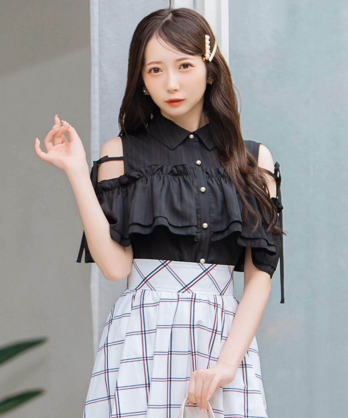 WILLSELECTION「ナローリボンオフショルブラウス」|シャツ・ブラウス|