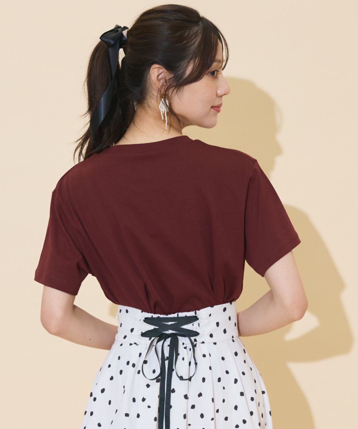 WILLSELECTION「ドロップショルダーロゴTシャツ」|Tシャツ・カットソー|