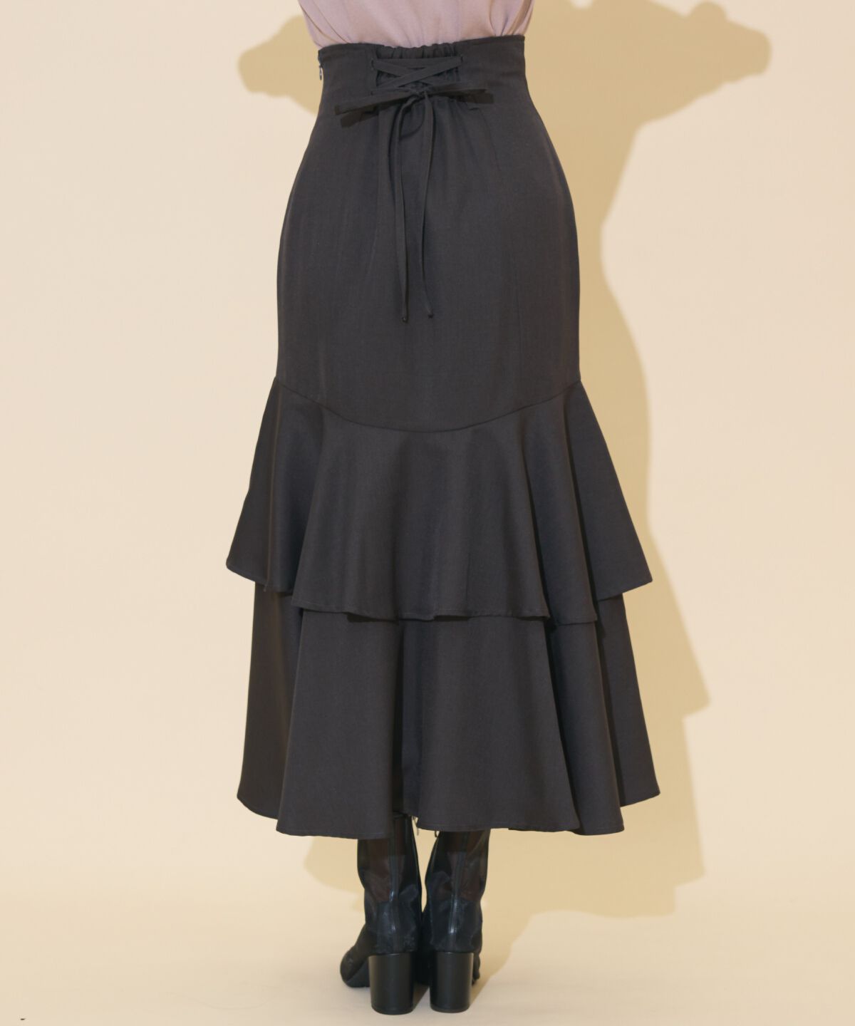 WILLSELECTION「アシメレイヤードハイウエストスカート」|フレア|