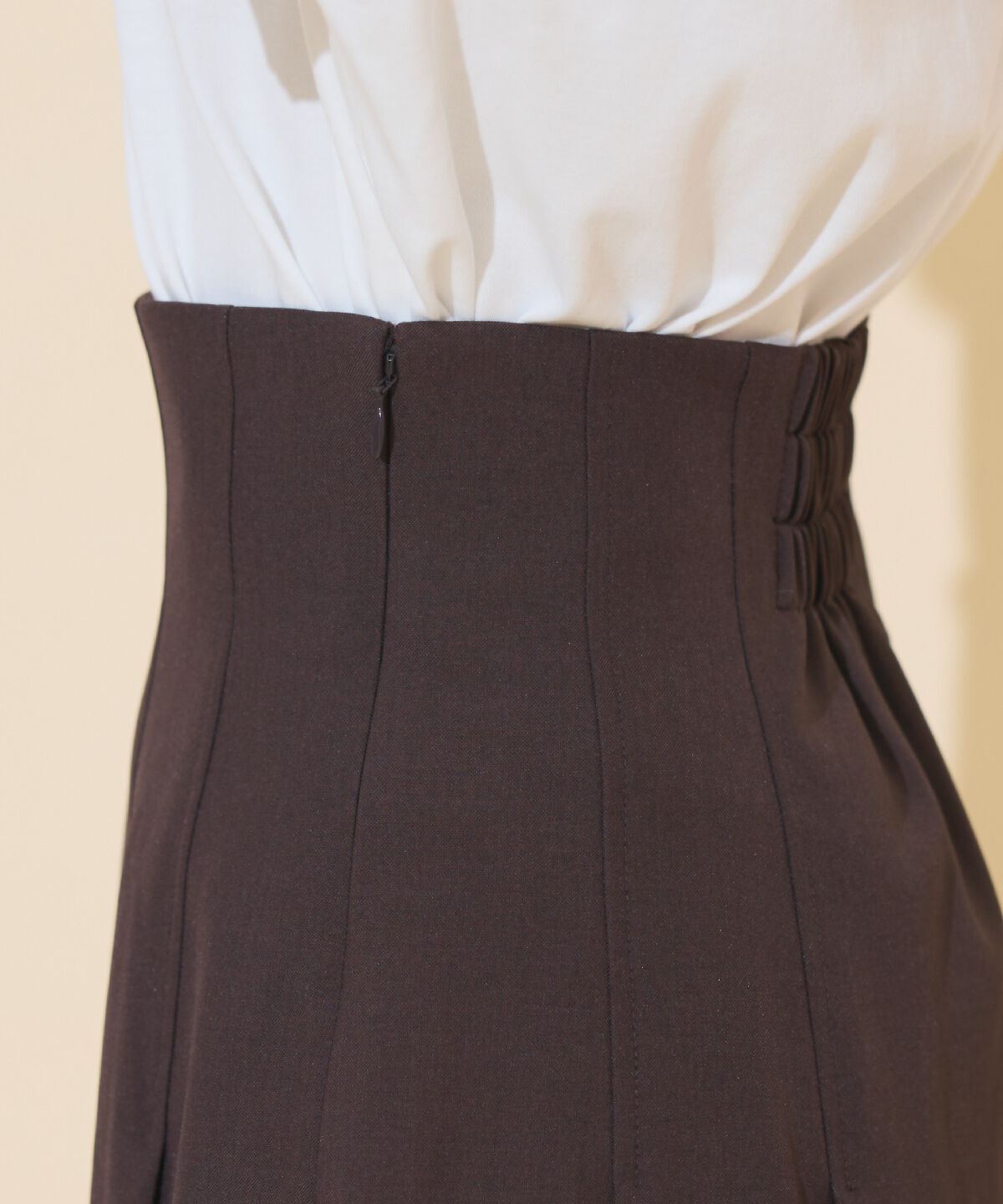 WILLSELECTION「ハイウエストプリーツミニスカート」|フレア|