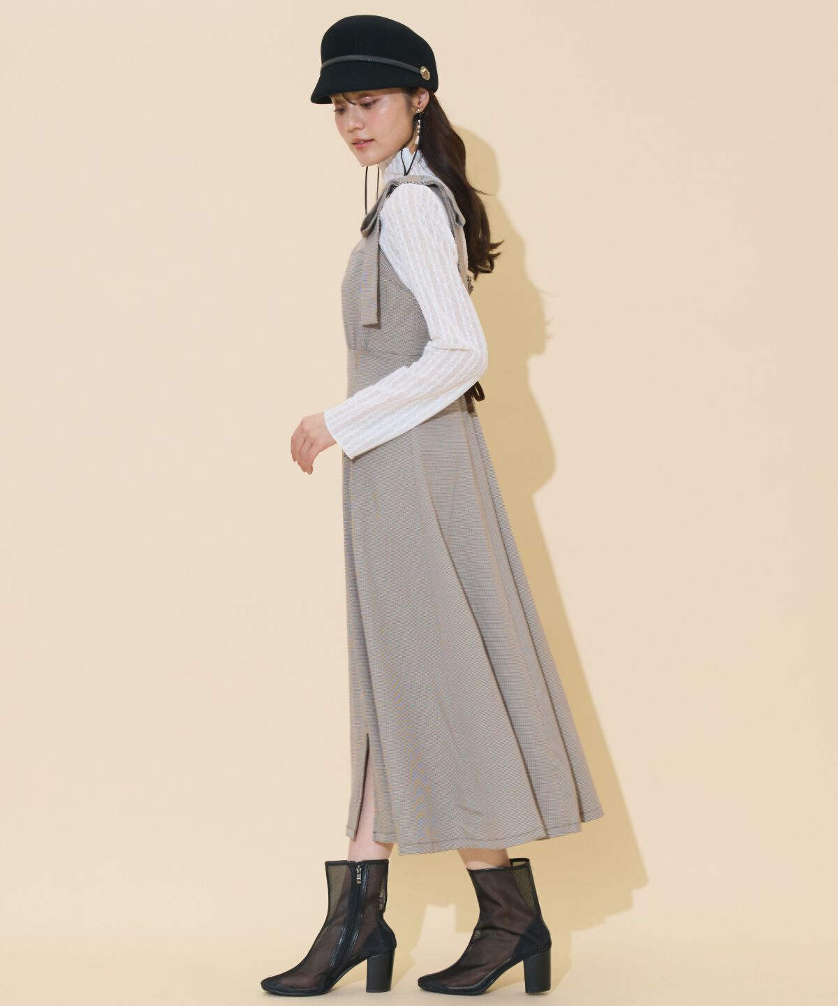 WILLSELECTION「ショルダーリボンフロントZIPワンピース」|ワンピース|