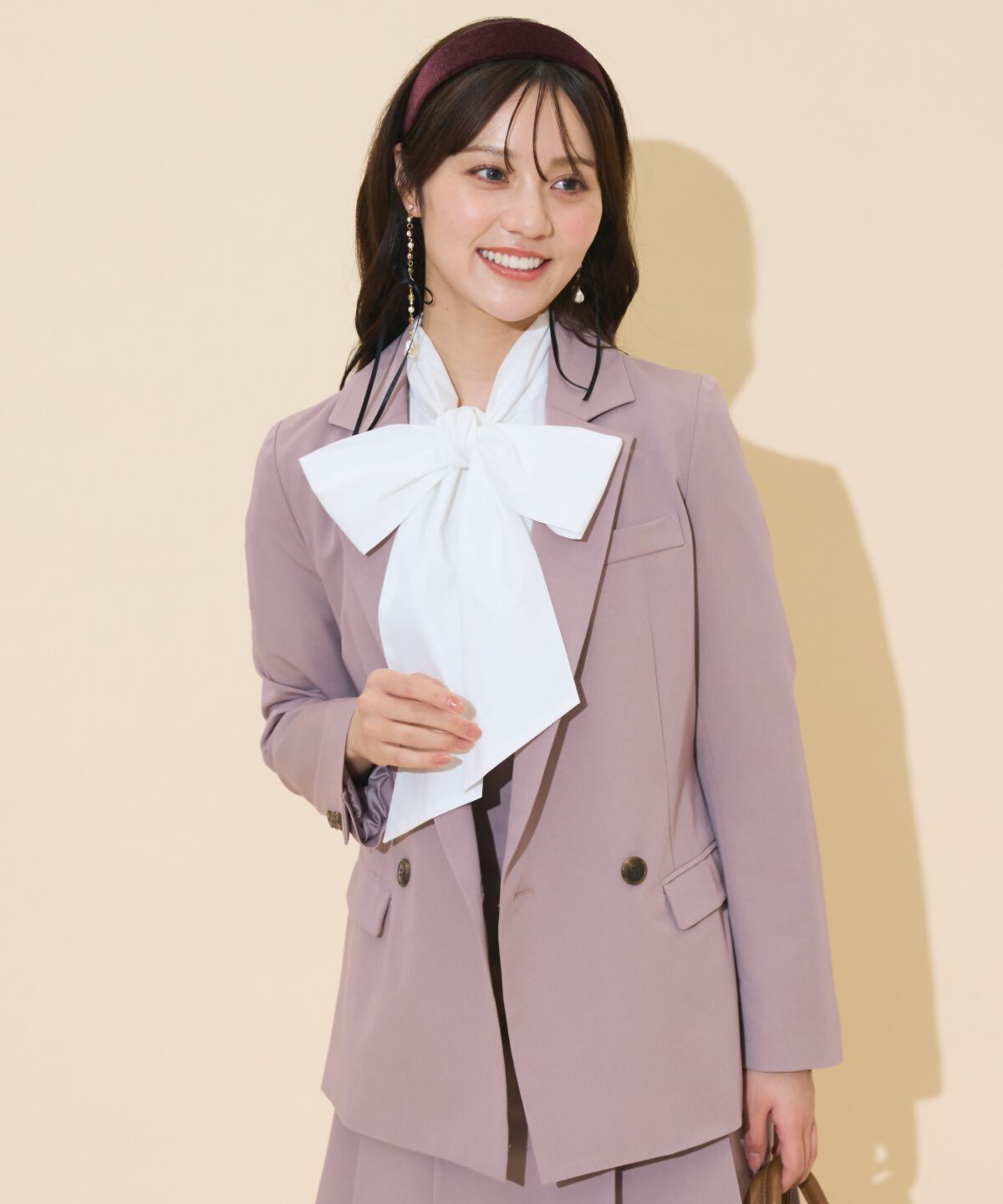 WILLSELECTION「ダブルボタンテーラードジャケット」|テーラードジャケット|ピンク