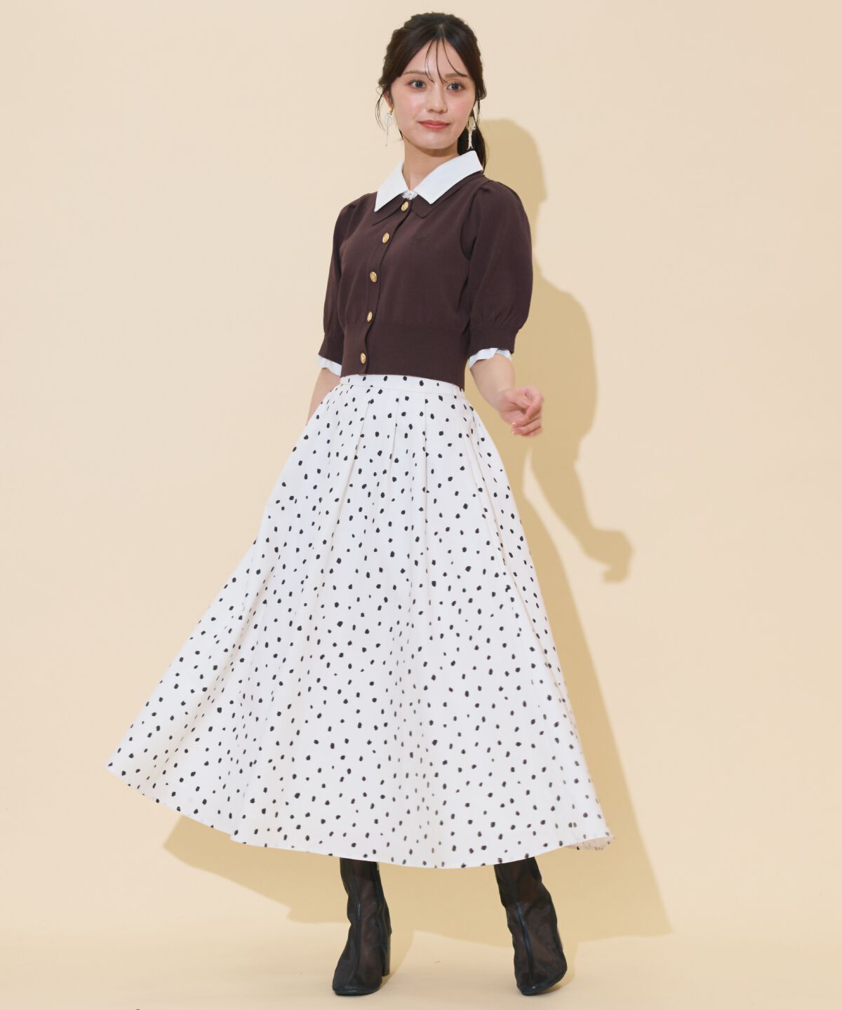 WILLSELECTION「レイヤードカラープルオーバー」|ニット・セーター|