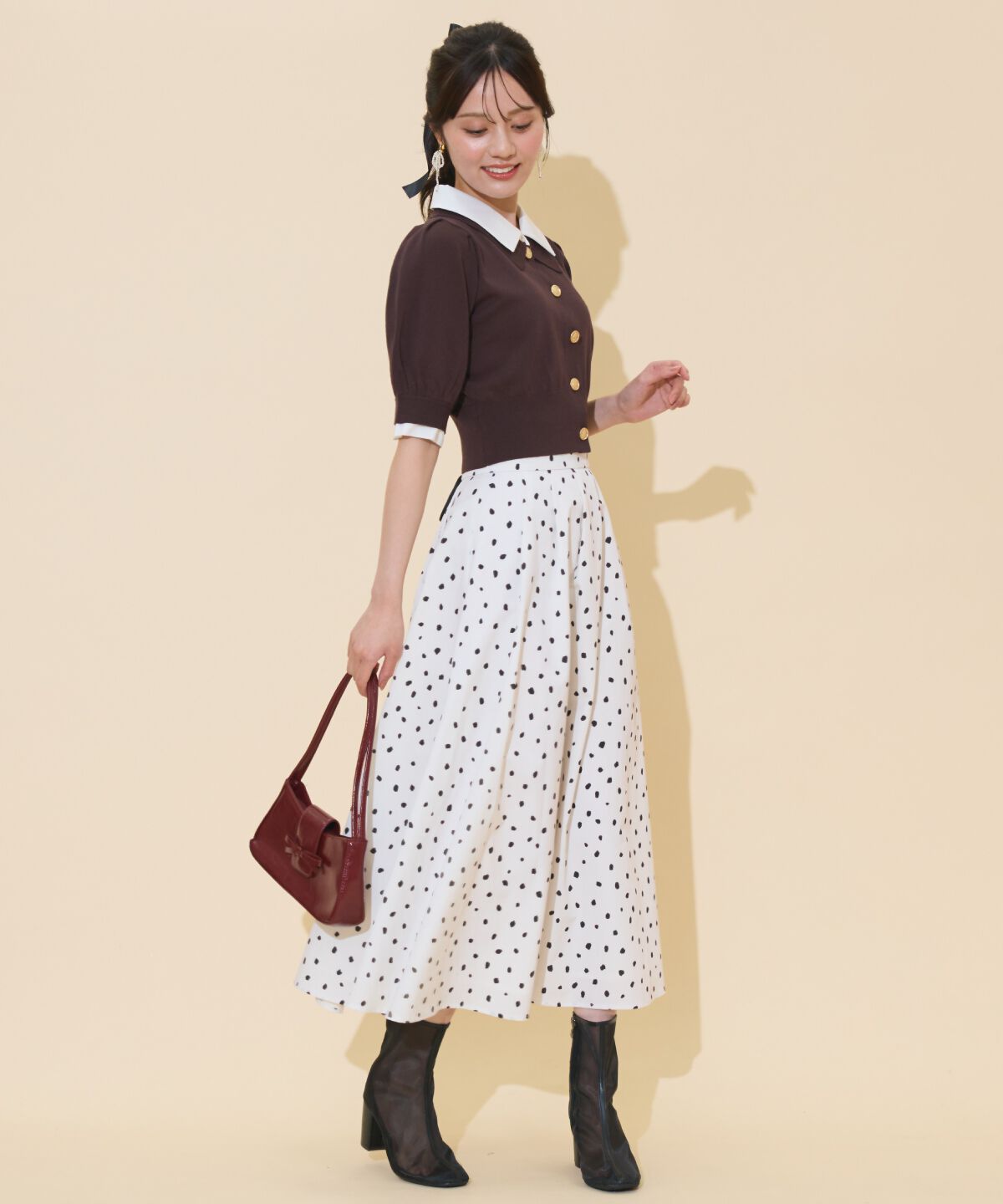 WILLSELECTION「レイヤードカラープルオーバー」|ニット・セーター|