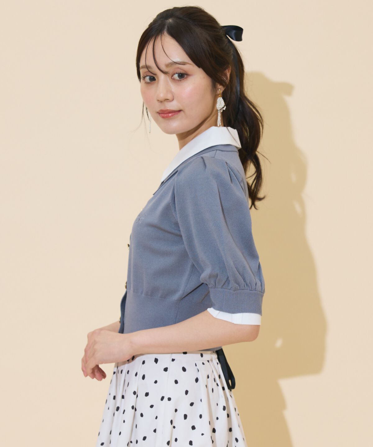 WILLSELECTION「レイヤードカラープルオーバー」|ニット・セーター|