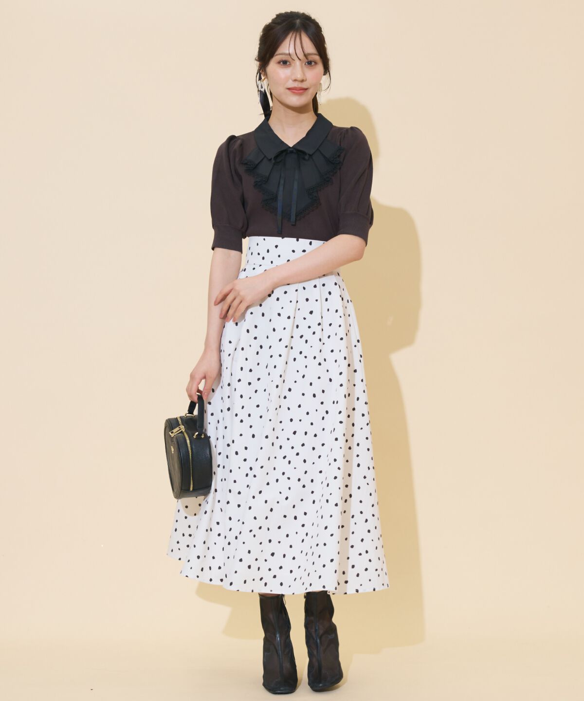 WILLSELECTION「レースラッフルプルオーバー」|ニット・セーター|