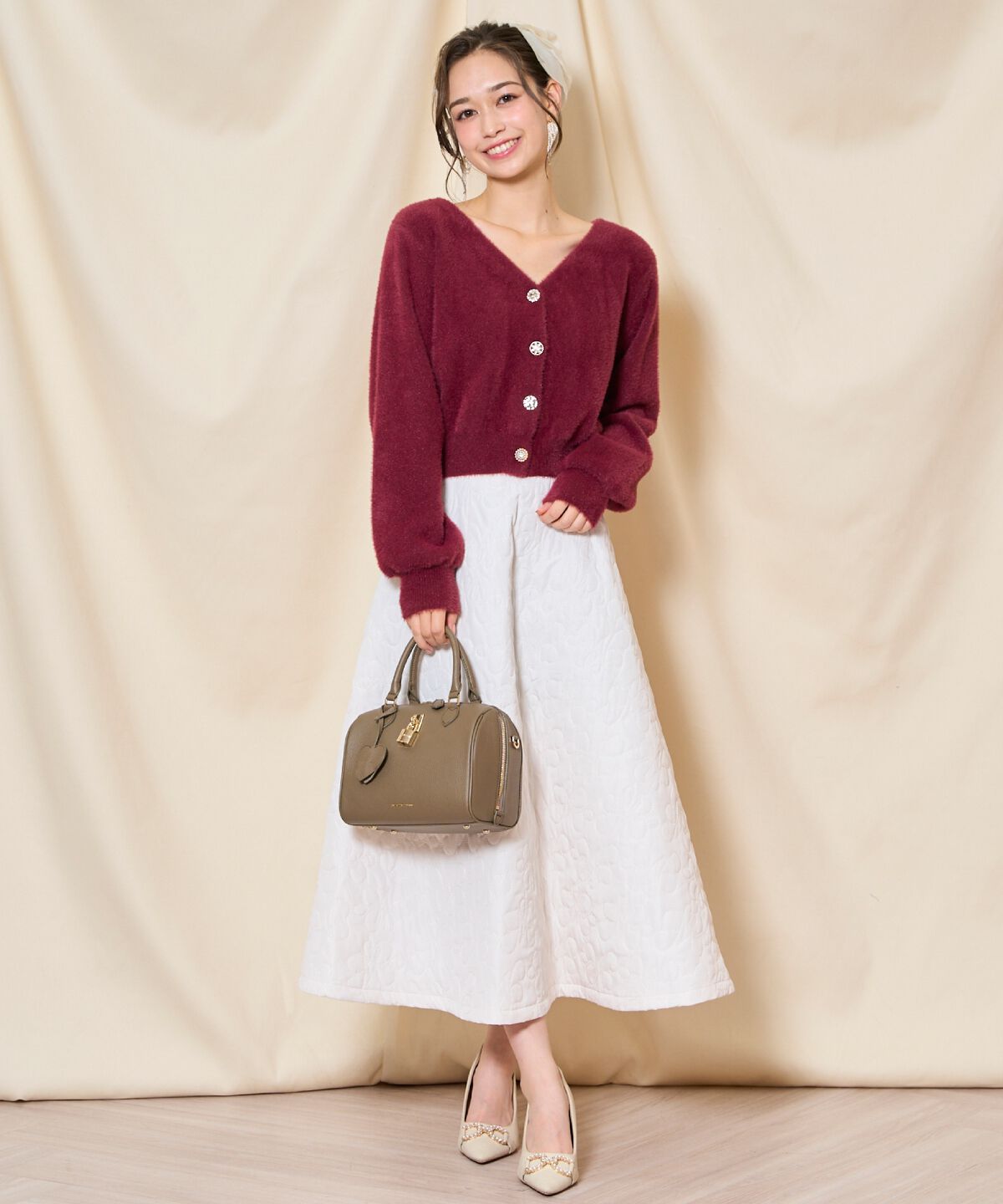 WILLSELECTION「キルティングボリュームフレアスカート」|フレア|