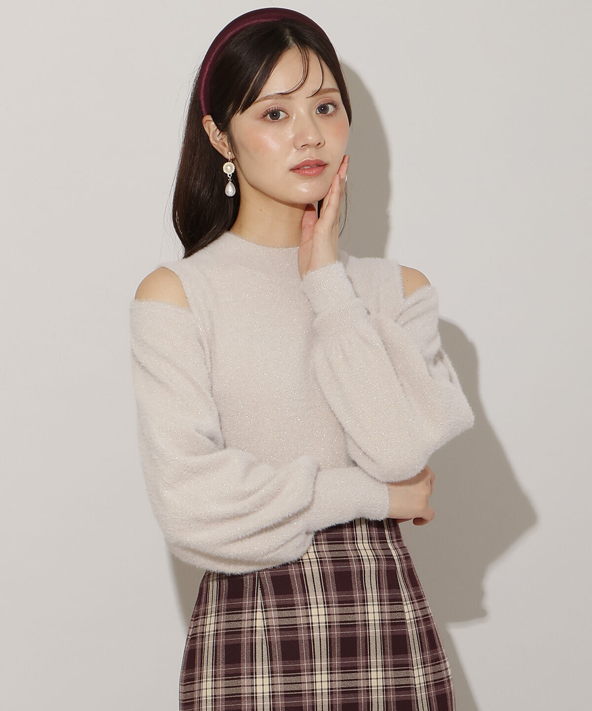 WILLSELECTION「ショルダースリットフェザープルオーバー」|ニット・セーター|