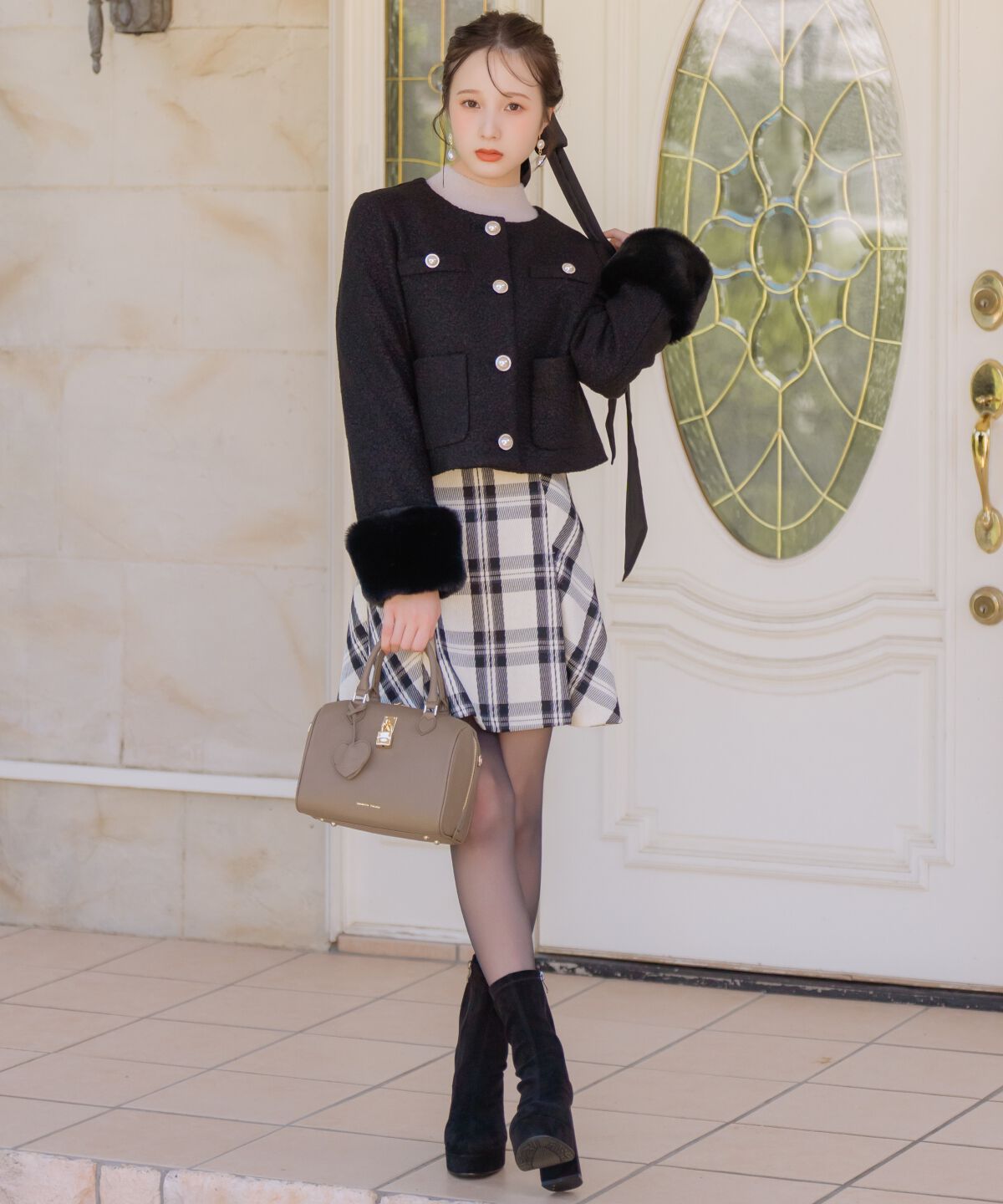 WILLSELECTION「ボックスタックミニスカート」|台形|