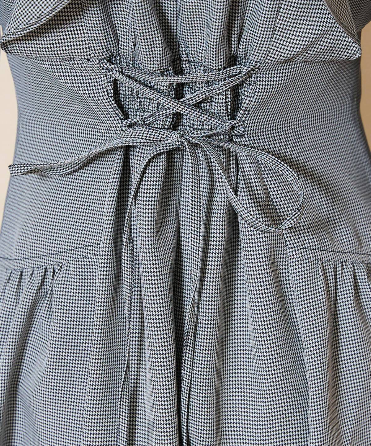 WILLSELECTION「ネックリボンギャザー切り替えワンピース」|ワンピース|