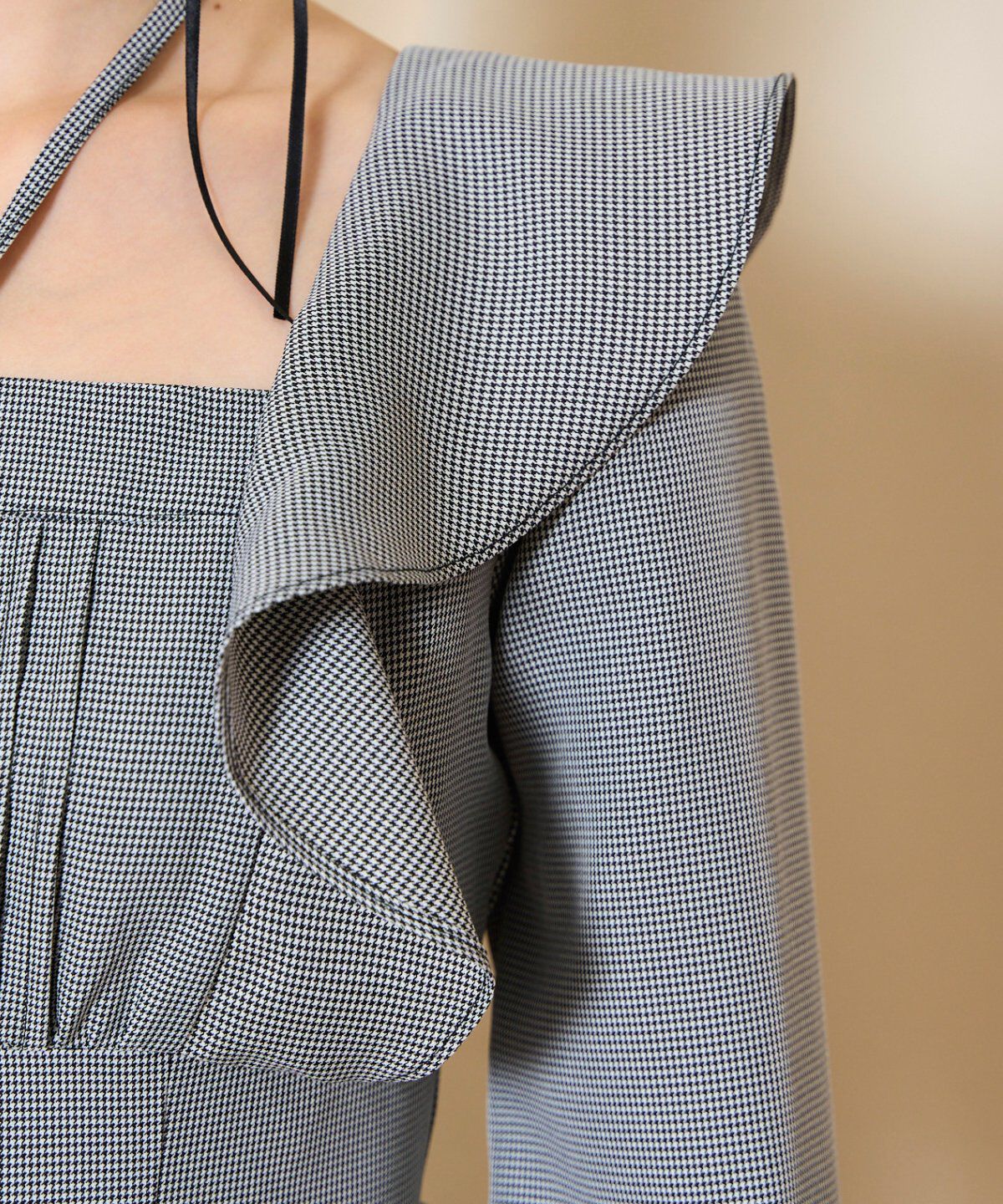 WILLSELECTION「ネックリボンギャザー切り替えワンピース」|ワンピース|