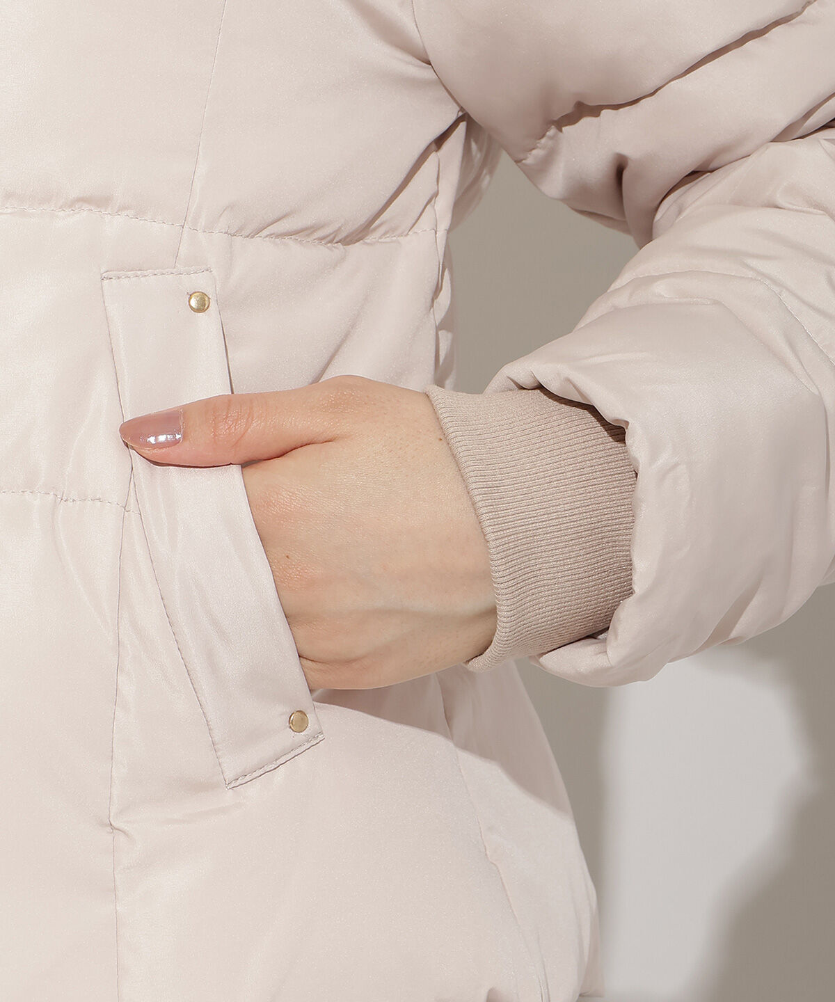 WILLSELECTION「フードファーペプラムショートダウン」|ダウン|