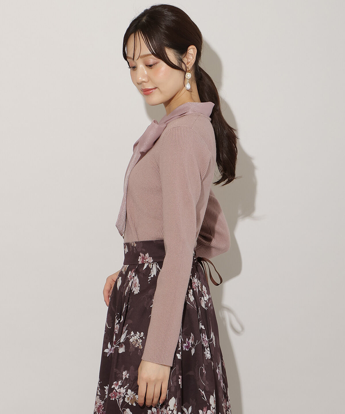 WILLSELECTION「シアーリボンニット」|ニット・セーター|