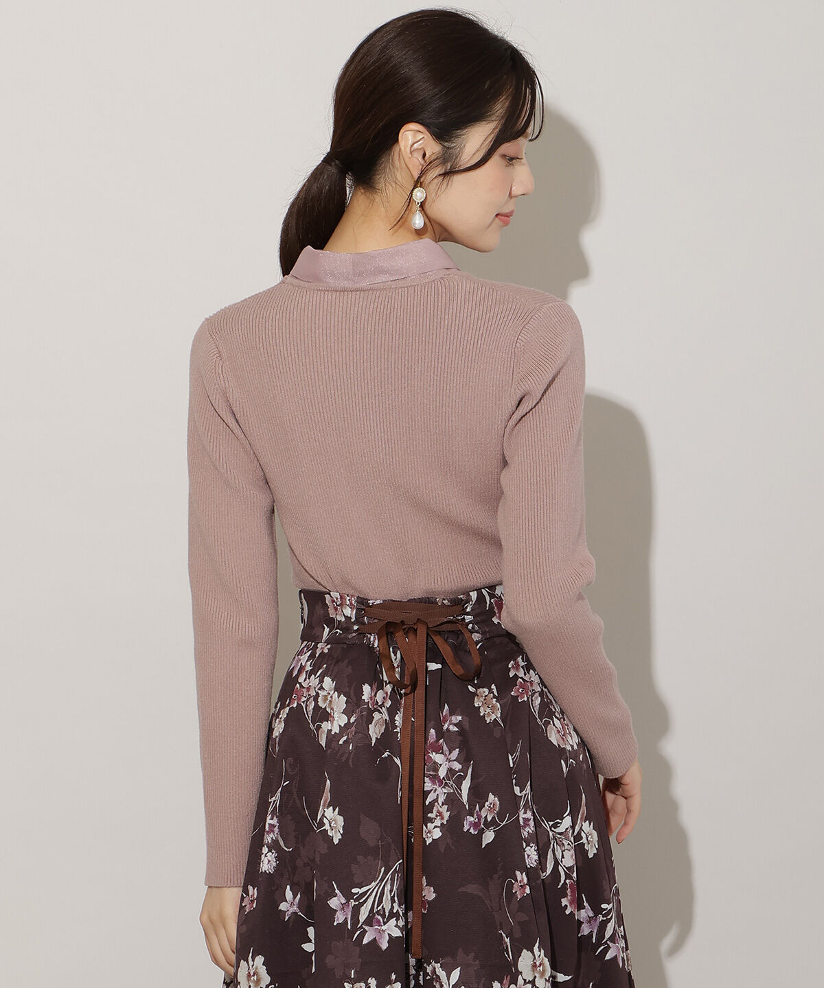 WILLSELECTION「シアーリボンニット」|ニット・セーター|