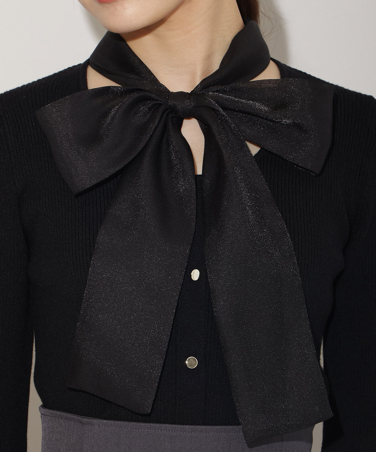 WILLSELECTION「シアーリボンニット」|ニット・セーター|