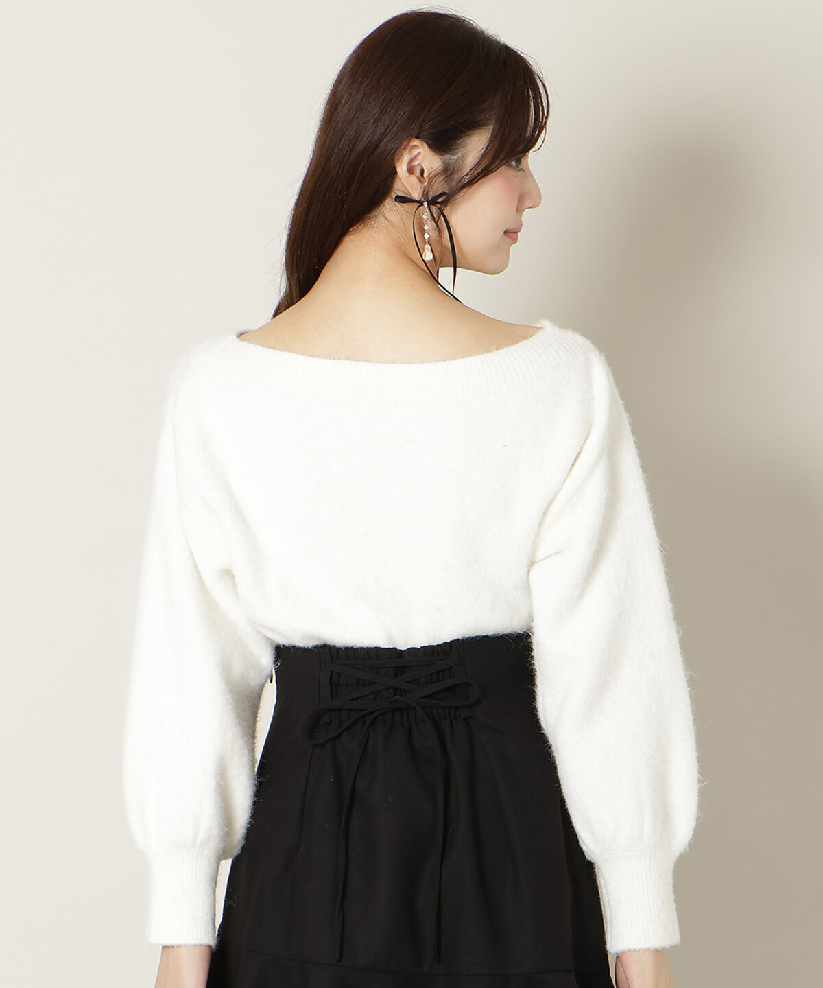 WILLSELECTION「ブローチ付きオフショルニット」|ニット・セーター|