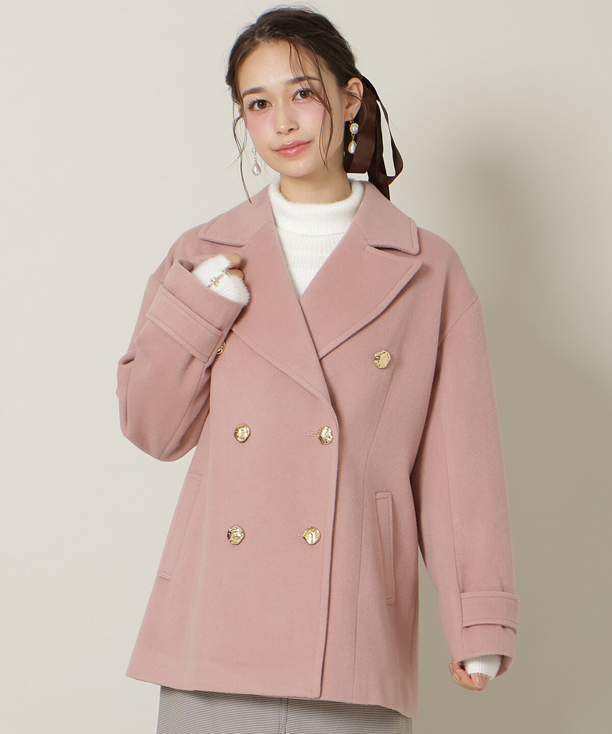 WILLSELECTION「ゴールドボタンミドル丈Ｐコート」|その他|