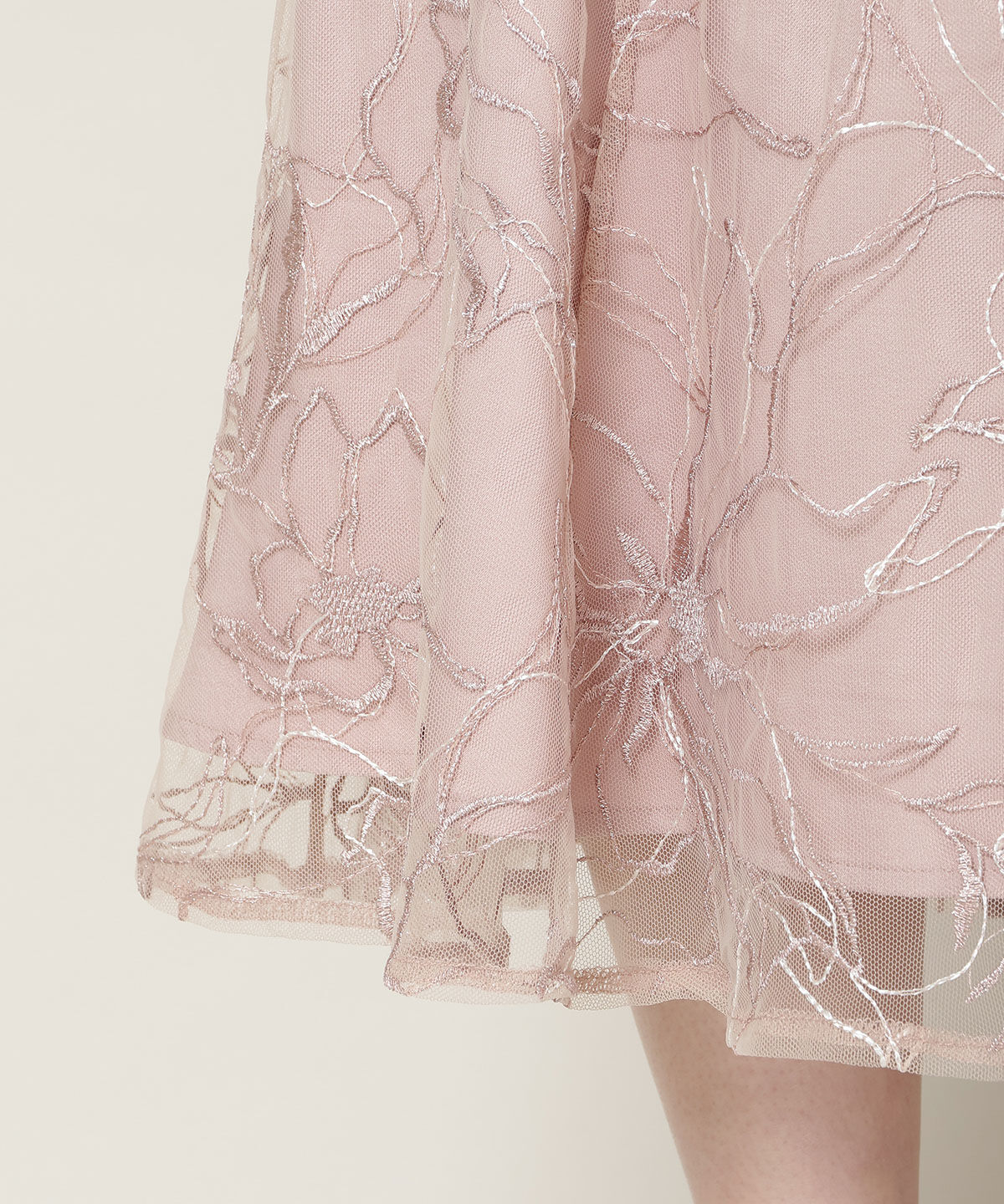 WILLSELECTION「刺繍レースアシンメトリーマーメイドワンピース」|ドレス|