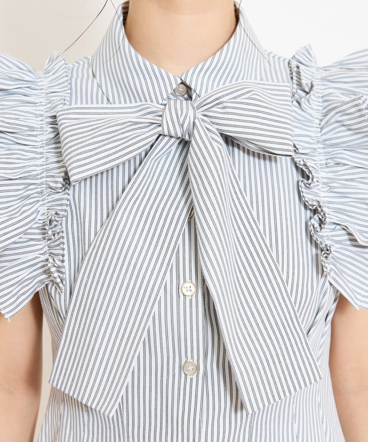 WILLSELECTION「フリルスリーブペプラムブラウス」|シャツ・ブラウス|