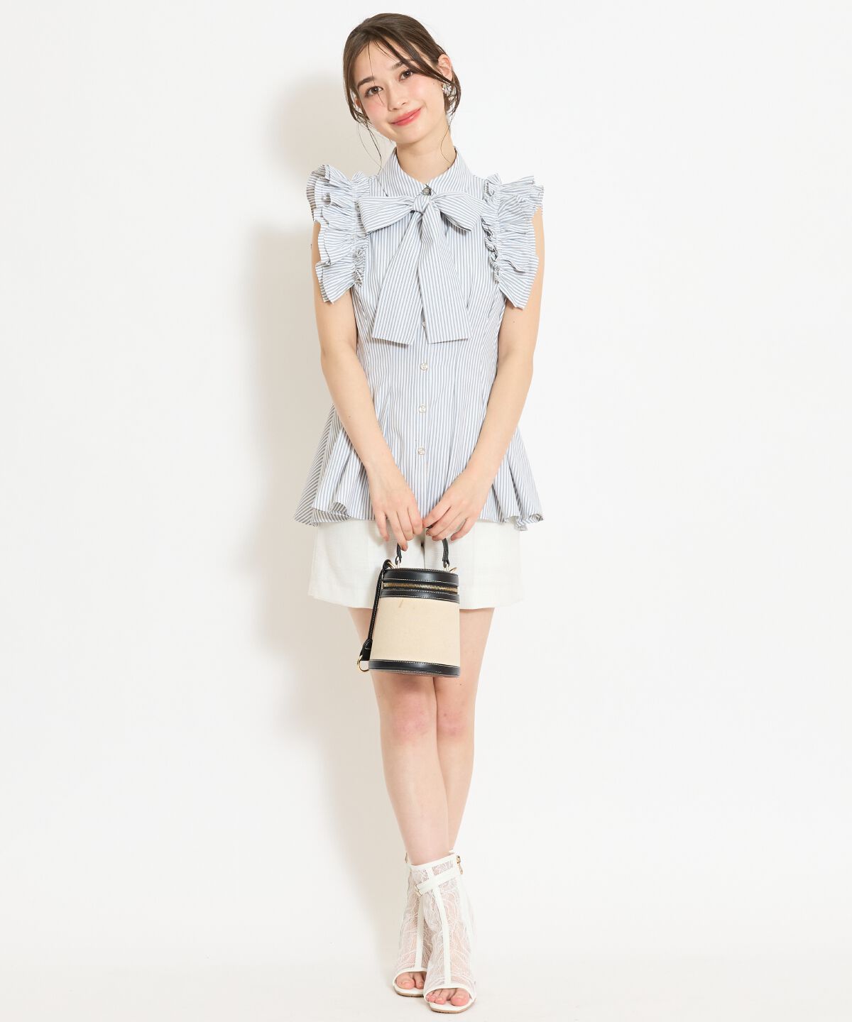 WILLSELECTION「フリルスリーブペプラムブラウス」|シャツ・ブラウス|