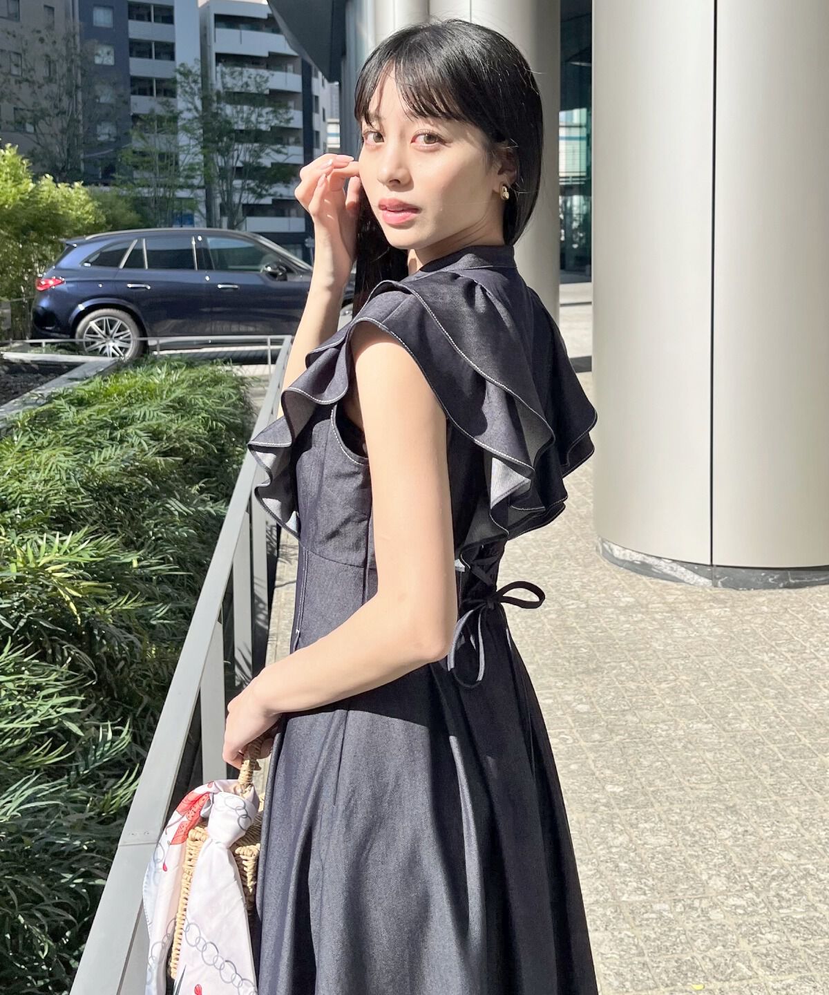 WILLSELECTION「ナローリボンラッフルフリルワンピース」|ワンピース|