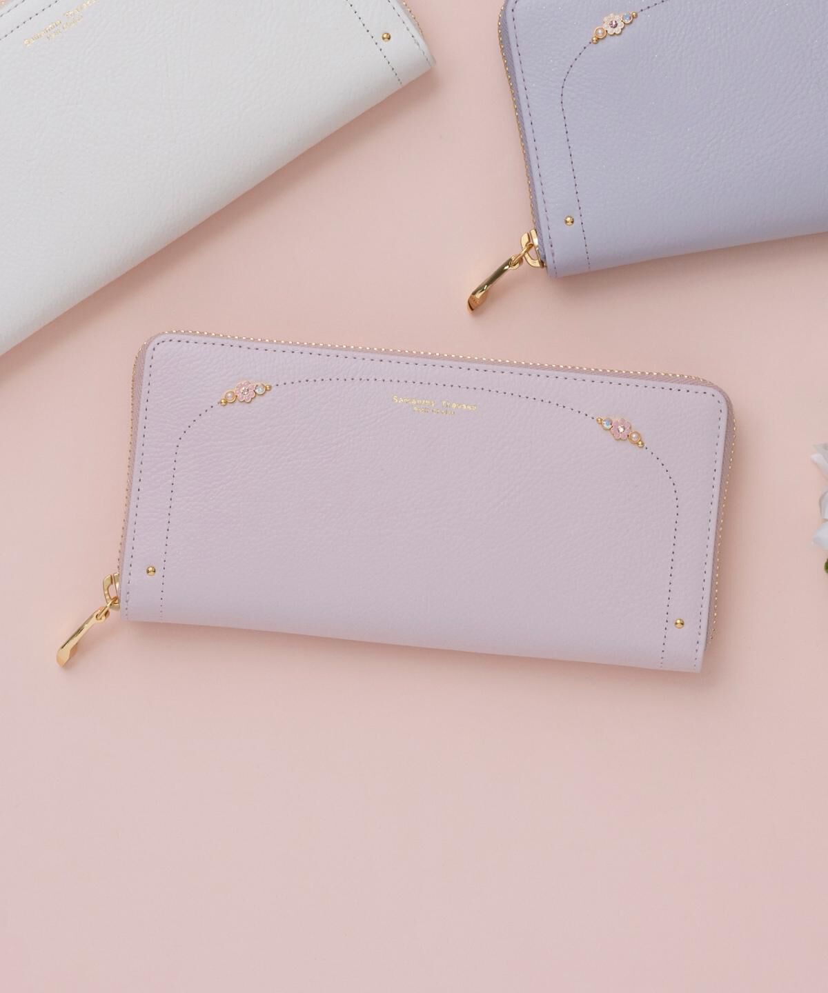 Samantha Thavasa Petit Choice「フラワーパール 長財布」|財布|
