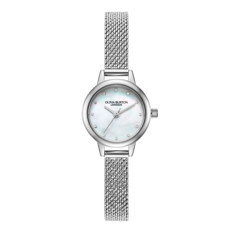 OLIVIA BURTON 「〈OLIVIA BURTON(ｵﾘﾋﾞｱﾊﾞｰﾄﾝ)〉ｸﾗｼｯｸ ﾐﾆﾏｻﾞｰｵﾌﾞﾊﾟｰﾙ ｸﾘｽﾀﾙ ｼﾙﾊﾞｰﾒｯｼｭ」|腕時計|