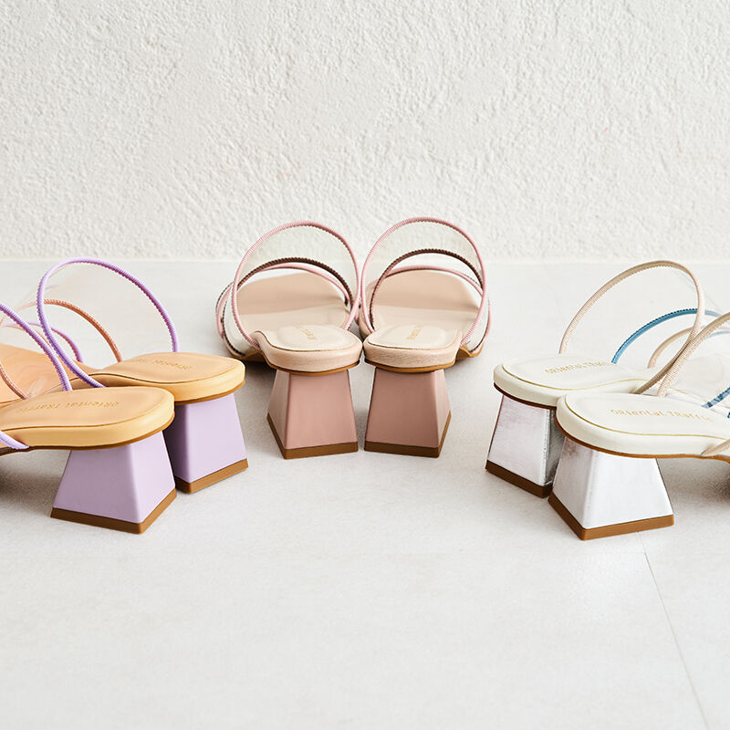 ORiental TRaffic「PVCダブルベルトバイカラーサンダル/31244」|サンダル|