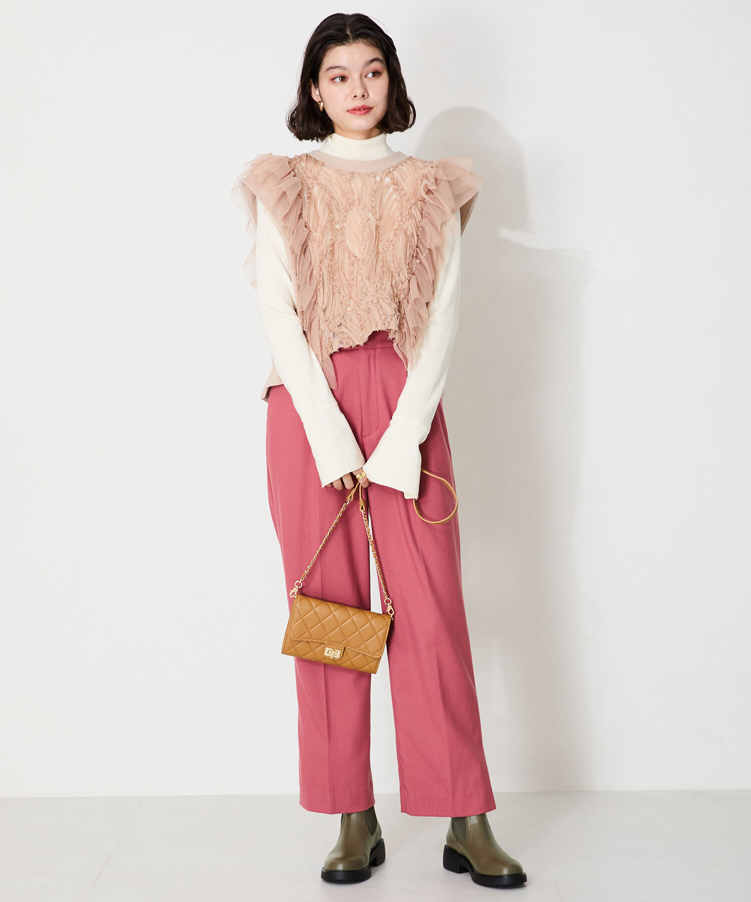 ORiental TRaffic「【BAG】キルティングお財布バッグ/BA-238 トレンド 人気 フェミニン カジュアル」|ショルダー・メッセンジャー|