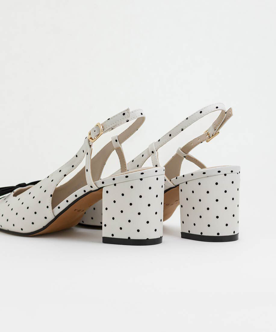  「ミニリボンバックストラップパンプス」|パンプス|