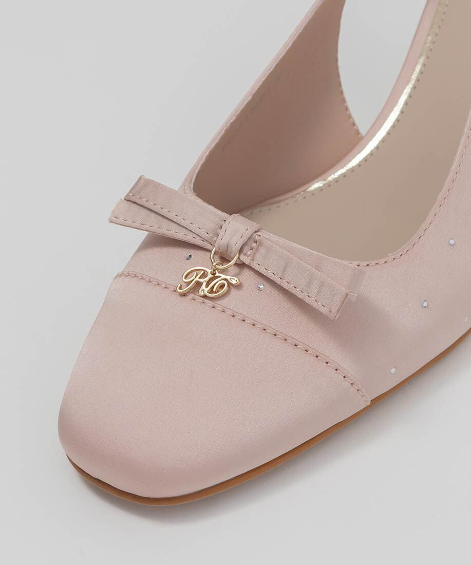  「ミニリボンバックストラップパンプス」|パンプス|