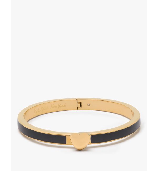 kate spade new york「ハート ユー エナメル ヒンジ バングル」|ブレスレット・バングル|BLACK