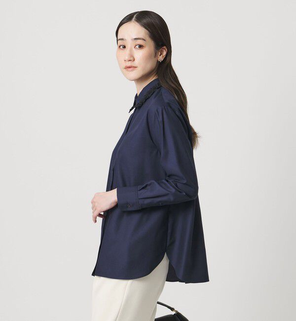 UNITED ARROWS「ミニフリルシャツ‐ウォッシャブル‐」|シャツ・ブラウス|