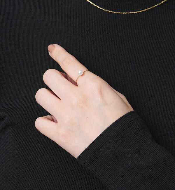 UNITED ARROWS「＜les bonbon＞K10 パール リング」|リング|