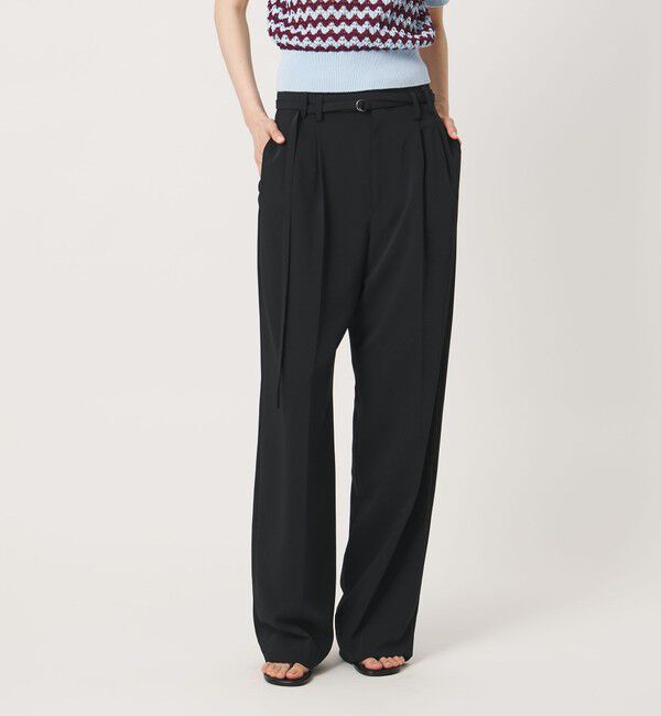 AEWEN MATOPH「＜AEWEN MATOPH＞ハイウエストベルトパンツ」|その他|BLACK