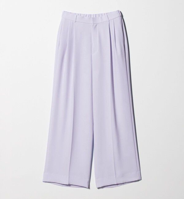 UNITED ARROWS「P 2タック ワイドパンツ ‐吸水速乾 帯電防止 接触冷感 ウォッシャブル‐」|スラックス|