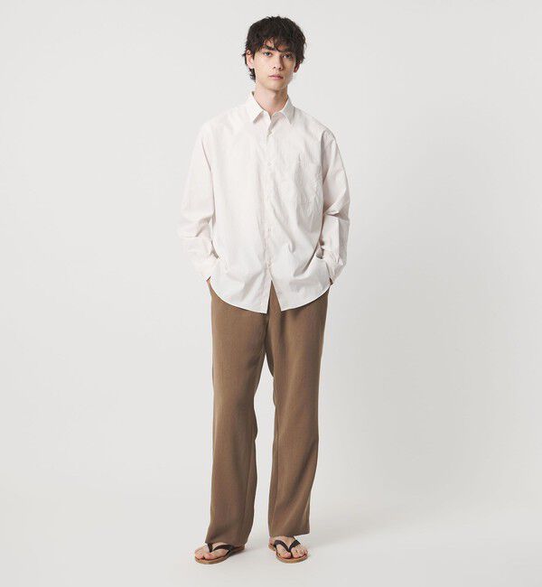 UNITED ARROWS「ポリエステルサブレ モダンストレート イージーパンツ」|スラックス|