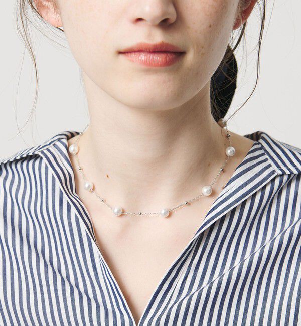 UNITED ARROWS「ステーション イミテーションパール ネックレス」|ネックレス|