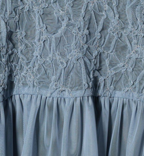 UNITED ARROWS「チュール サテン コンビ ワンピース」|ワンピース|