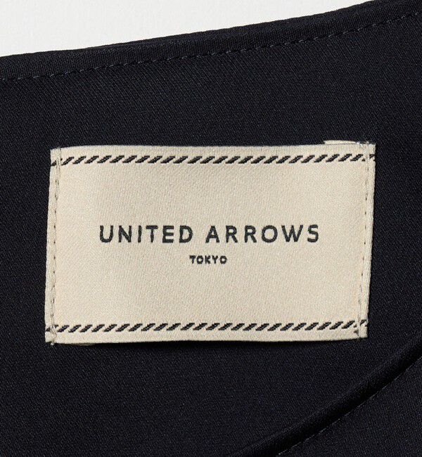 UNITED ARROWS「チュール サテン コンビ ワンピース」|ワンピース|