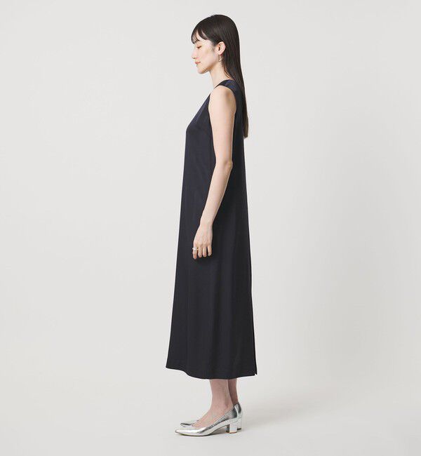 UNITED ARROWS「チュール サテン コンビ ワンピース」|ワンピース|