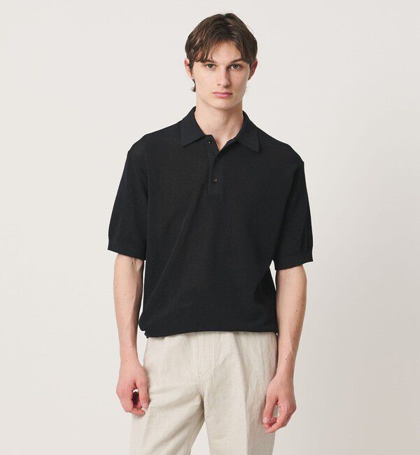 UNITED ARROWS「シャーリーカーン バーズアイ ニットポロシャツ」|ポロシャツ|